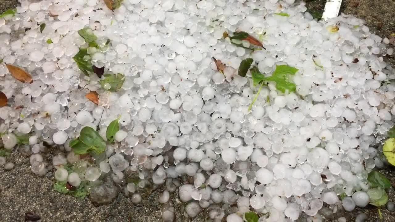 Freak hail storm Damage photos from Melbourne, Cocoa, Rockledge
