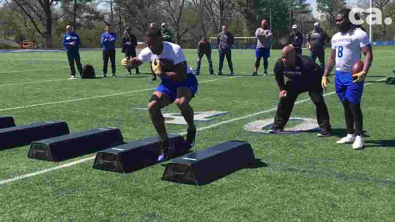 Highlights From Darrell Henderson Tony Pollard At Memphis Pro Day