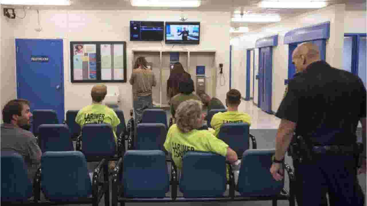 Larimer County Jail booking process for inmates, step by step