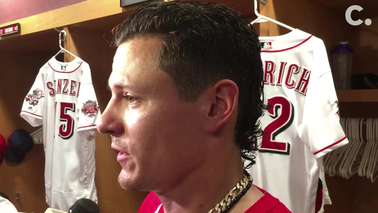 Derek Dietrich talks about his role as 'beekeeper' at Reds game
