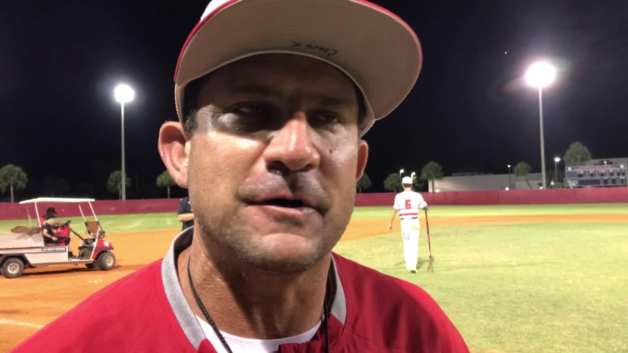 Vero Beach baseball coach Bryan Rahal on his team's 32 loss in the