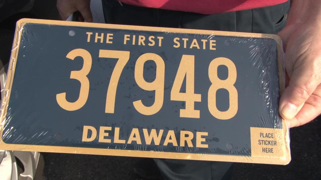 Delaware low-digit license plates are again up for grabs. What to know