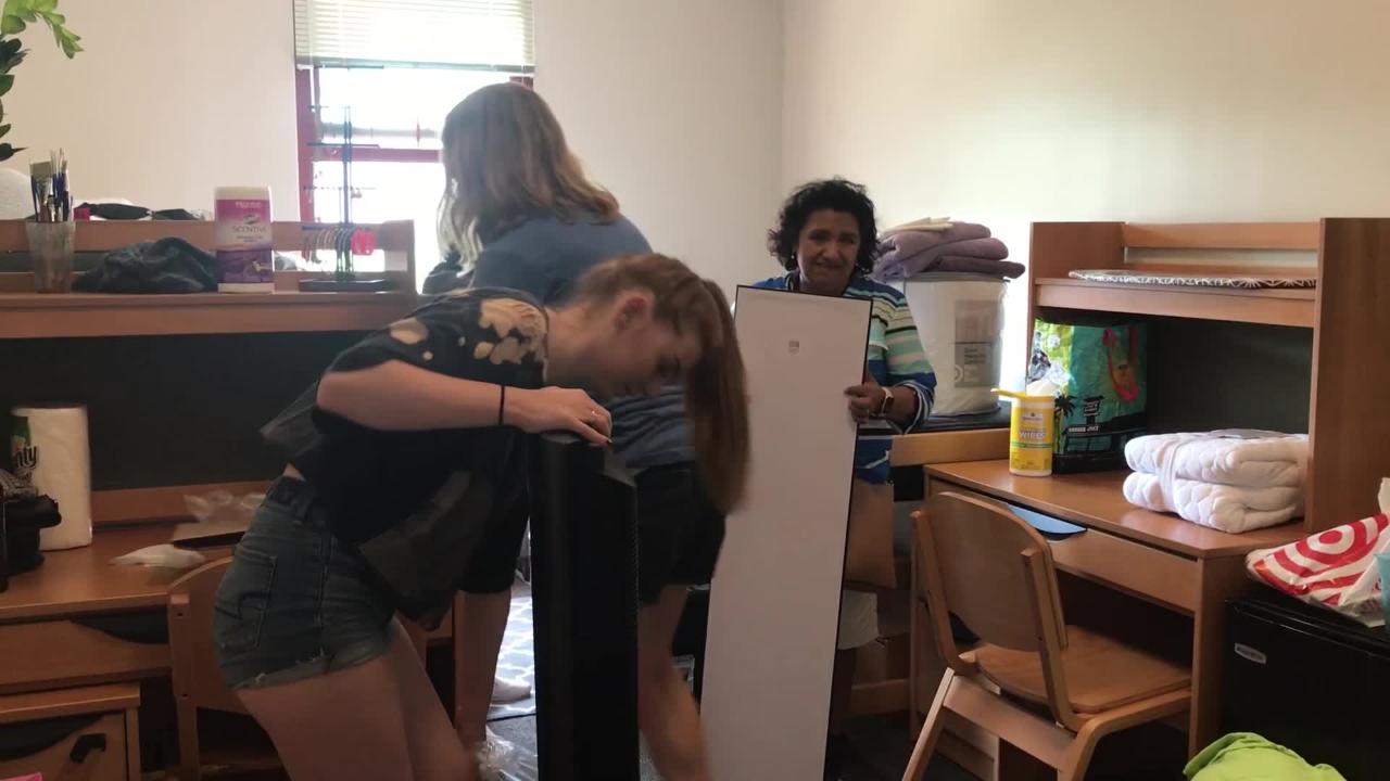 Parents Help Their Children Move In At Csu Channel Islands