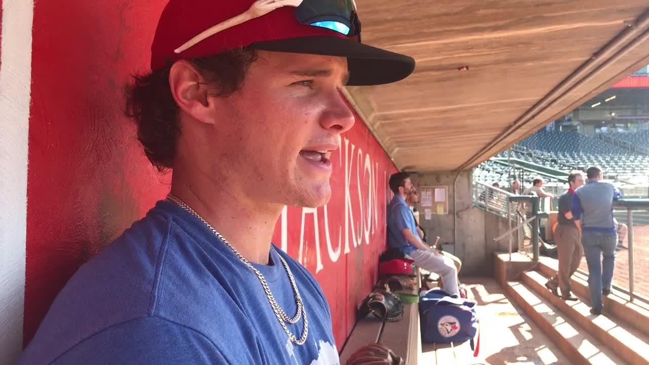 Son of Jeff' no longer: Griffin Conine making name for himself with  Lansing Lugnuts