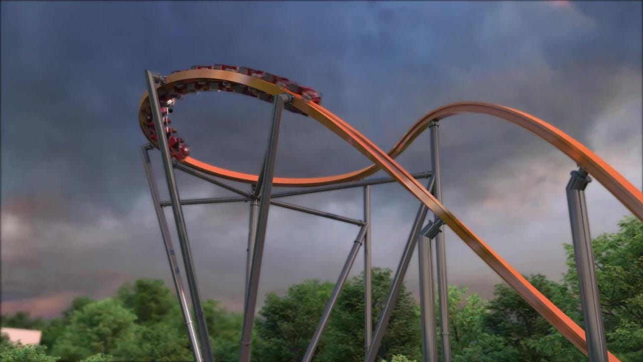 Opening 2021, 'Jersey Devil' will be world's tallest, longest, fastest  single-rail roller coaster