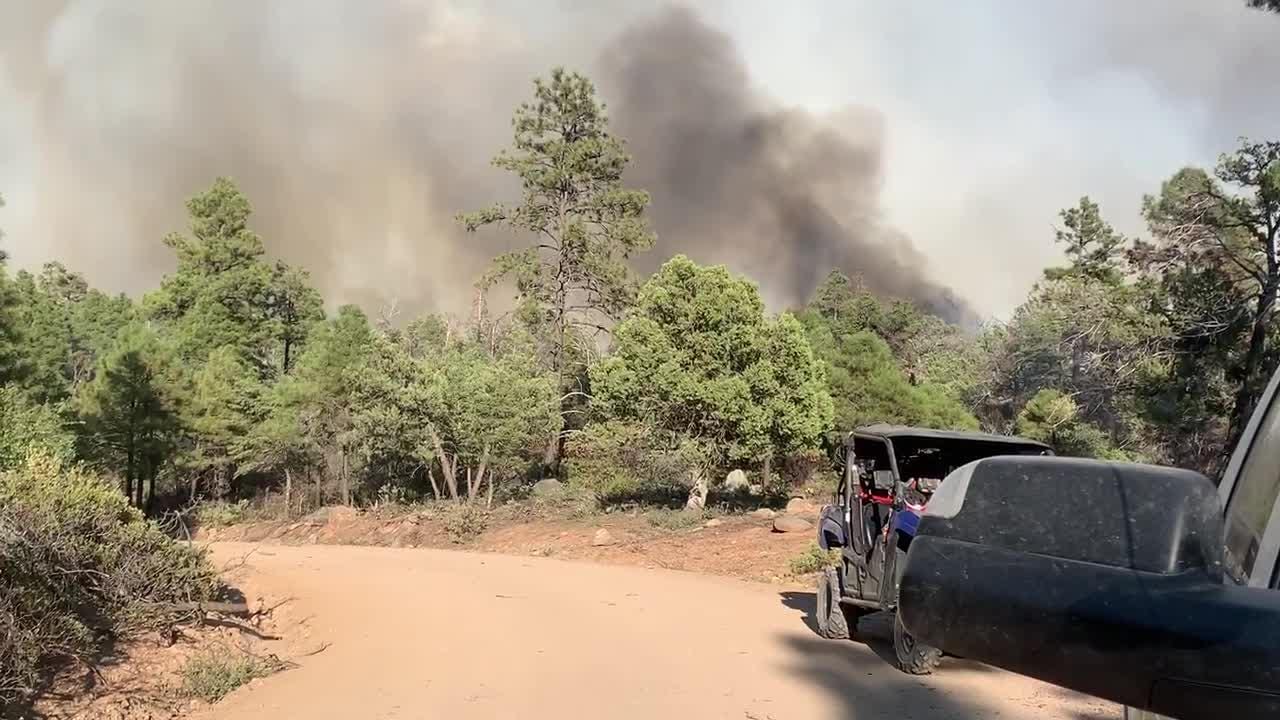 Sheridan Fire Burns Near Prescott - 