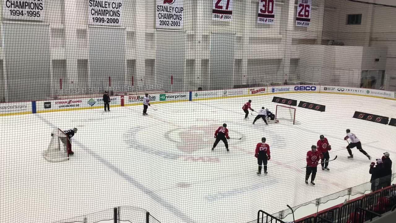 WATCH NJ Devils new additions hit the ice